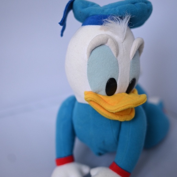 Vtg Disney Baby Donald Duck TOUCH & CRAWL Mattel Plush Toy 12” Tested & Works - Picture 11 of 14
